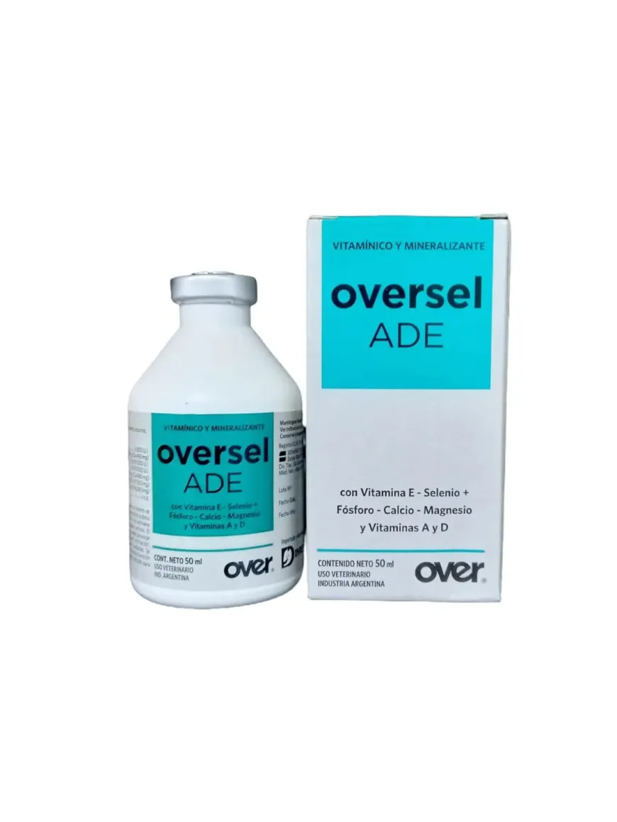 Oversel ADE Inyectable 500 ml: Suplemento para Caballos y Bovinos