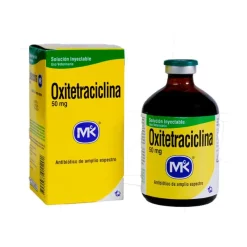Oxitetraciclina 50 MK Antimicrobiano de Amplio Espectro para Animales