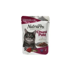 Pate NutraPro Chunk Gatos Atun y Sardina 85g alimento humedo gatos