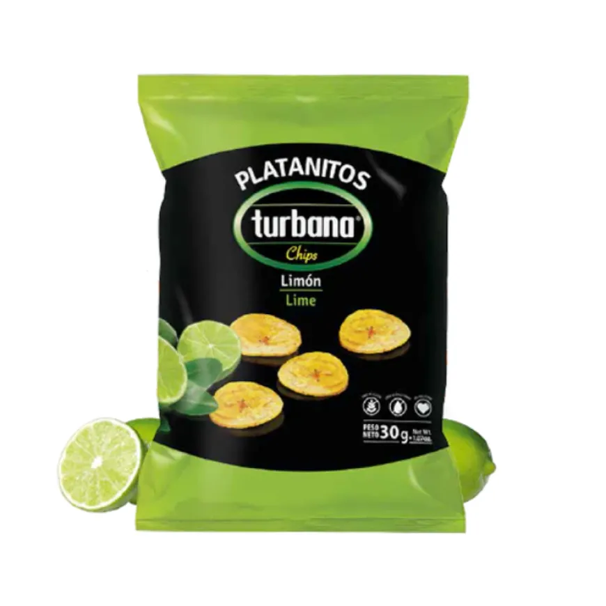 Platanitos Limón Turbana. Snack saludable, crujiente y refrescante