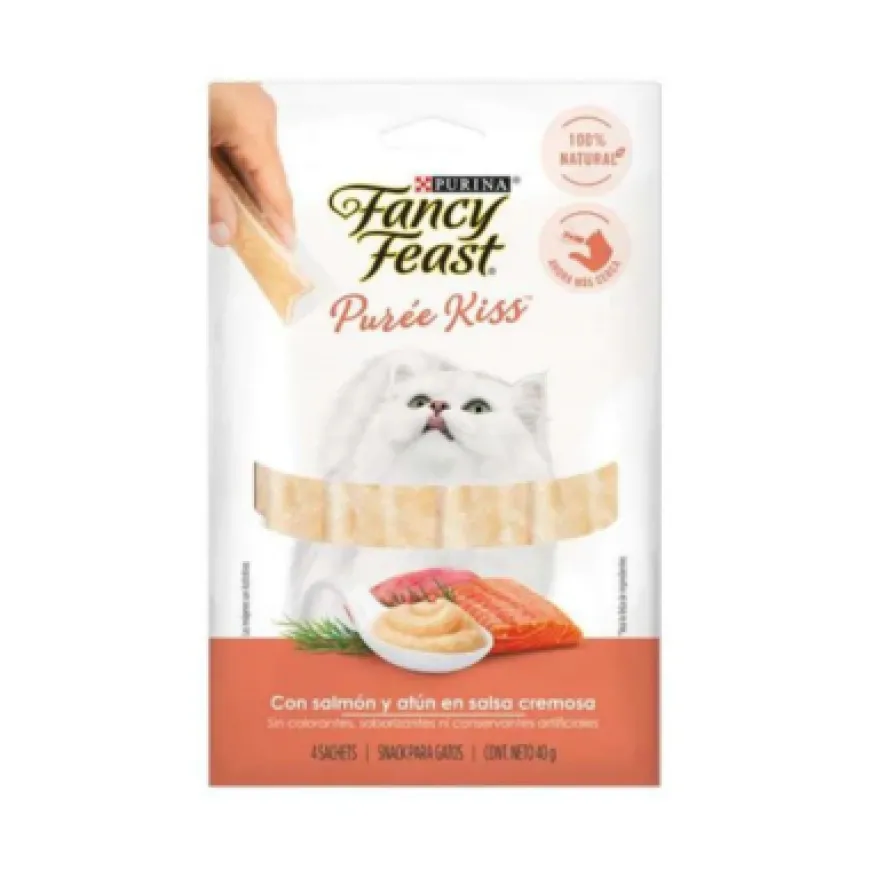 Purée Kiss Con Atún Y Salmón En Salsa Cremosa