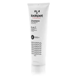 Shampoo 6 en 1 Perros Pelo Blanco Lookpet - Aclara y da brillo