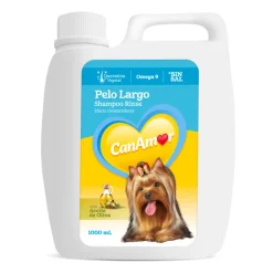 Shampoo CanAmor Pelo Largo 1 Litro Brillo para tu Perro Pelo largo