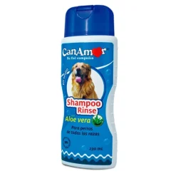 Shampoo Rinse CanAmor 230 ml Brillo para tu Perro de Pelo Largo