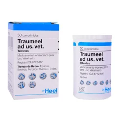 Traumeel Ad Us Vet Tabletas para inflamación en mascotas x 50 unidades