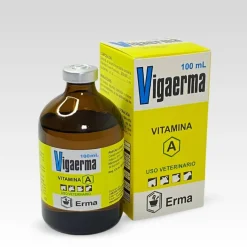 Vigaerma Inyectable 100 ml: Vitamina A y E para caballos y ganado