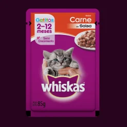 Whiskas Gatitos carne (Alimento Húmedo) | Nutrición Mascotas y Animales | Tierragro Colombia